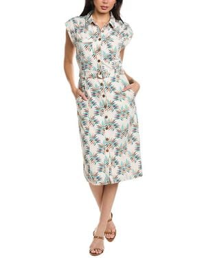Allison Avril Belted Shirtdress - Natural