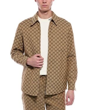 Gucci Gg Canvas Overshirt - Natural