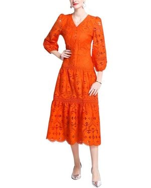 Tedora Dress - Orange