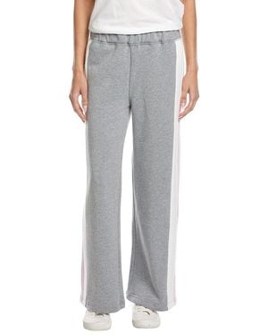 Vintage Havana Vintage Fleece Colourblock Wide Leg Pant - Grey