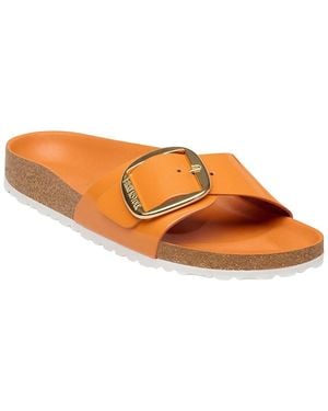 Birkenstock Madrid Big Buckle Leather Sandal - Orange