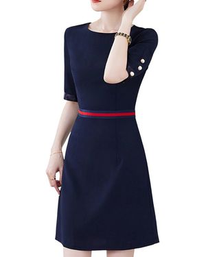 Vincent Mini Dress - Blue