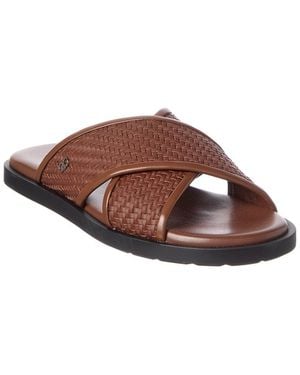 Ferragamo Leather Slide - Brown