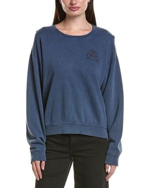 Saltwater Luxe Solid Sweatshirt - Blue