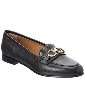 Ferragamo Gancini Leather Loafer - Blue