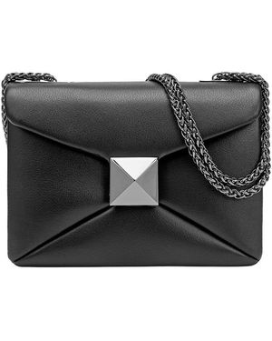 Tiffany & Fred Paris Paris Soft Smooth Leather Shoulder Bag - Black