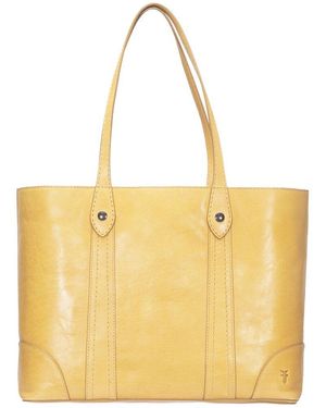 Frye Melissa Leather Shopper - Yellow