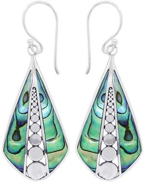 Samuel B. Abalone Earrings - Blue