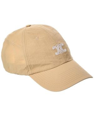 Celine Logo Baseball Cap - Natural