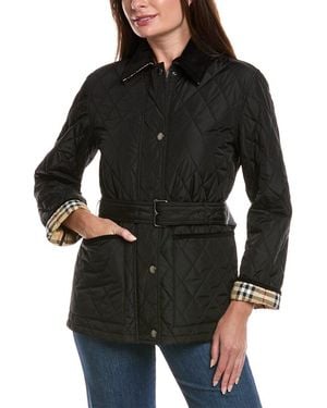 Burberry Quilted Coat - Black