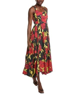 Azeeza Aishani Midi Dress - Red