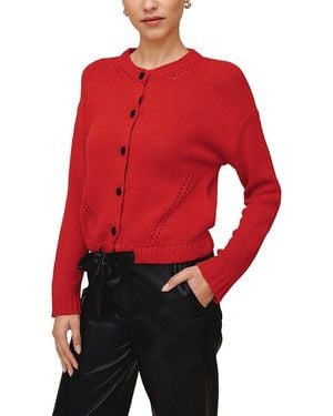 Bella Dahl Tie Waist Cardigan - Red