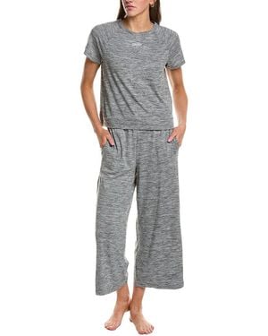 DKNY 2Pc Pyjama Jogger & Shirt Set - Grey