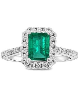 LEVARON 14K 1.95 Ct. Tw. Diamond & Emerald Ring - Green