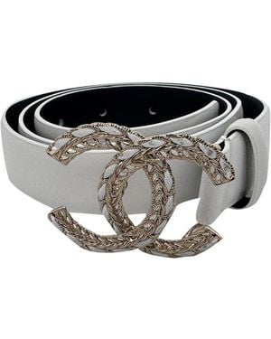 CHANEL Chain Interlocking Cc Logo Waist Belt (Authentic Pre-Loved) - Black