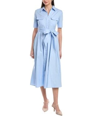 To My Lovers Maxi Shirt Dress - Blue