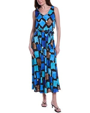 NIC+ZOE Sea Glass Bianca Maxi Dress - Blue