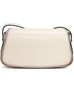 Tiffany & Fred Paris Top-Grain Leather Shoulder Bag - Natural