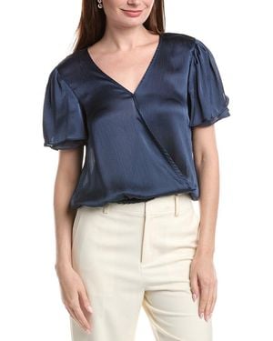 Vince Camuto Tulip Wrap Blouse - Green