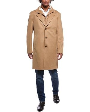 BOSS Boss Jared Wool & Cashmere-Blend Coat - Natural