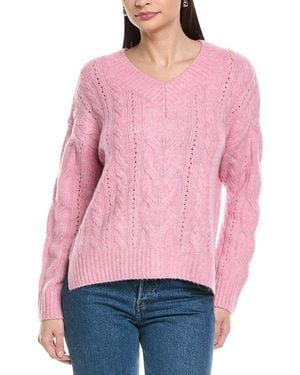 Vince Camuto Cable Sweater - Pink