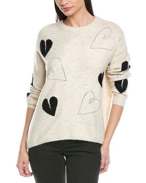 Vince Camuto Many Hearts Sweater - Natural