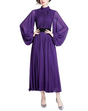Kaimilan Midi Dress - Purple