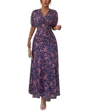 XIRELLI Print Maxi Dress - Purple
