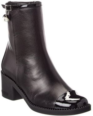 Jimmy Choo Adry 60 Leather Bootie - Black