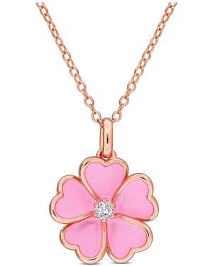 Rina Limor 0.08 Ct. Tw. Topaz Pendant - Pink