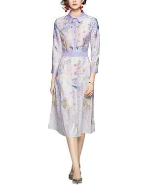 DZA Midi Dress - Blue