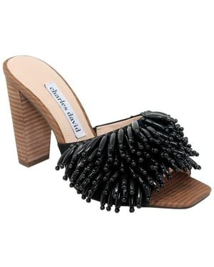 Charles David Hottie Suede Sandal - Black