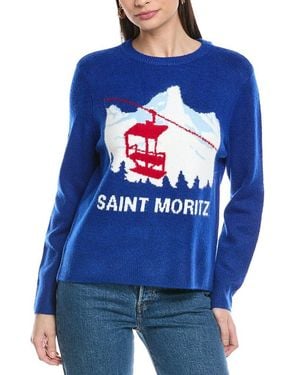 Vince Camuto Saint Moritz Motif Sweater - Blue