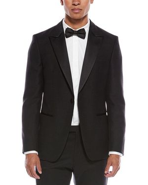 BOSS Hutson Wool-Blend Tuxedo Jacket - Black