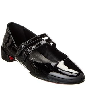 Christian Louboutin Sweet Jane Patent Mary Jane Flat - Black