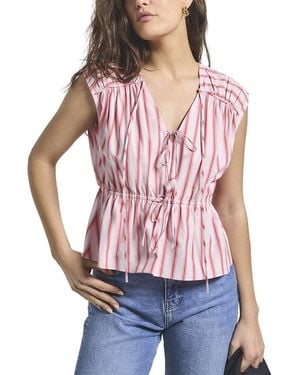 10 Crosby Derek Lam Caroline Double Tie Top - Red