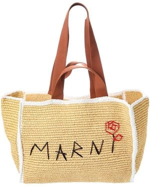 Marni Macrame Sillo Shopper Tote - Metallic