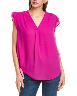 Vince Camuto Ruffle Sleeve Blouse - Pink