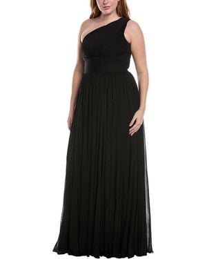 Michael Kors Collection Ruched Chiffon Gown - Black