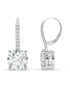 Lab Grown Diamonds 14K 2.20 Ct. Tw. Lab-Grown Diamond Earrings - White