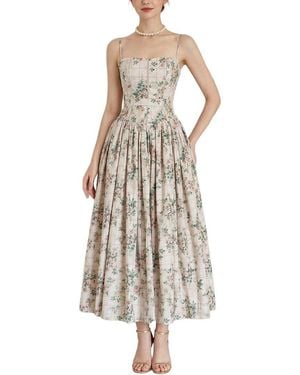 Amanda Royal Midi Dress - White