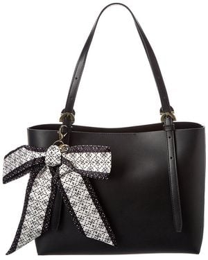 Zac Posen Posen Medium Leather Tote - Black