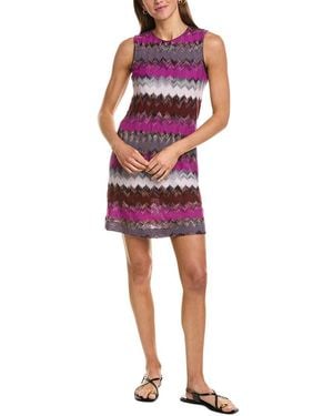 Missoni Abito Wool-Blend Mini Dress - Red