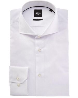 BOSS Slim Fit Dress Shirt - White