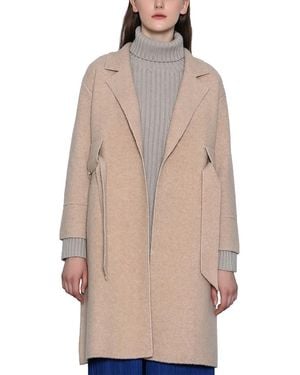MALABO Wool-Blend Coat - Natural