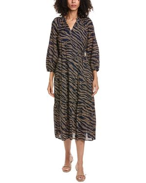 Tommy Bahama Zebra Bay Midi Dress - Black