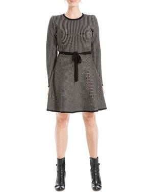 Max Studio A-Line Sweaterdress - Grey