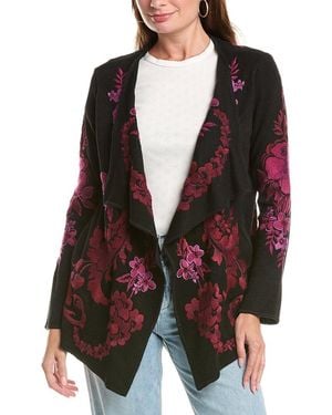 Johnny Was Biya Draped Jumper - Black