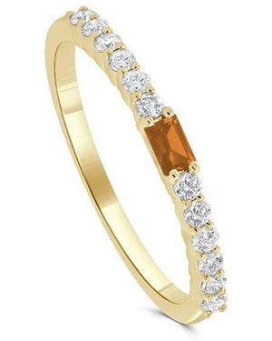 Sabrina Designs 14K 0.17 Ct. Tw. Diamond Citrine Birthstone Ring - White