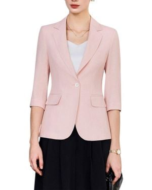 Bossy Chic Blazer - Pink